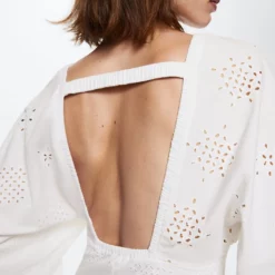 Mango Broderie Anglaise Cotton Dress -Mango popular store mango 7783 0271036 4