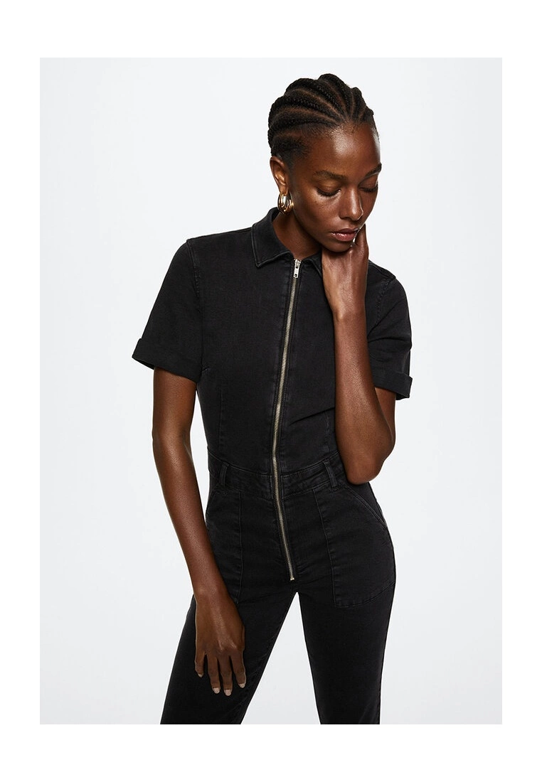 Mango Long Denim Jumpsuit 6 Mango Long Denim Jumpsuit - Image 4