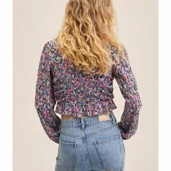 Mango Printed Ruched T-Shirt 8 Mango Printed Ruched T-Shirt -Mango popular store mango 7804 4677116 2