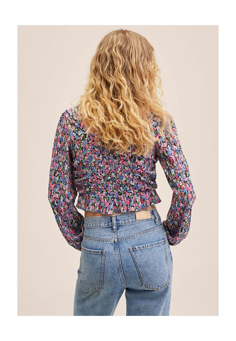 Mango Printed Ruched T-Shirt 4 Mango Printed Ruched T-Shirt - Image 2