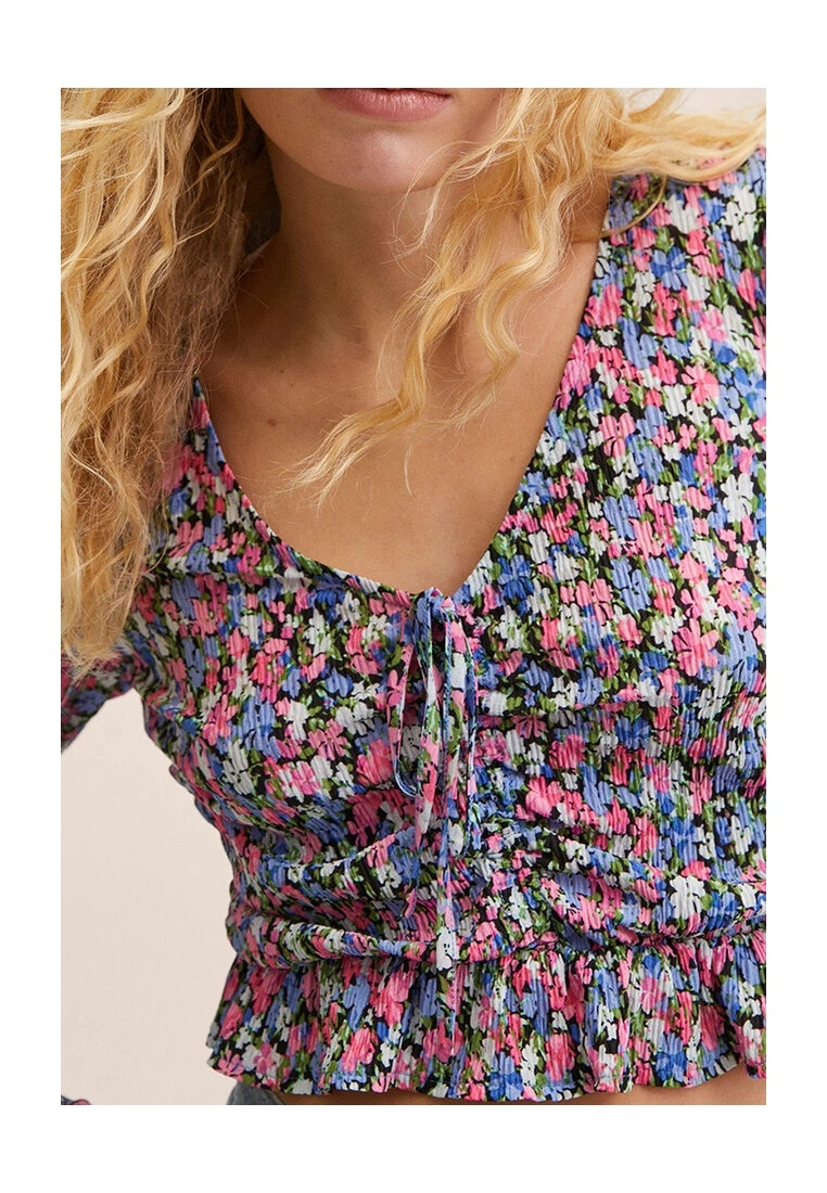 Mango Printed Ruched T-Shirt 5 Mango Printed Ruched T-Shirt - Image 3