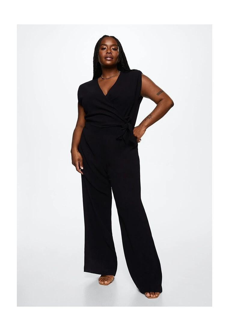 Mango Shoulder Pads Bow Jumpsuit 4 Mango Shoulder Pads Bow Jumpsuit - Image 2