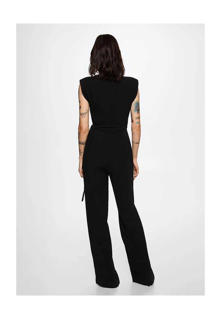 Mango Shoulder Pads Bow Jumpsuit 5 Mango Shoulder Pads Bow Jumpsuit - Image 3