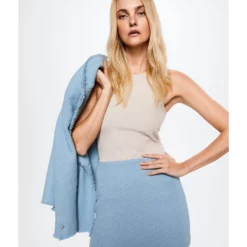 Mango Tweed Suit Mini Skirt -Mango popular store mango 7820 8979816 4