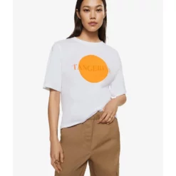 Mango Printed Message T-Shirt