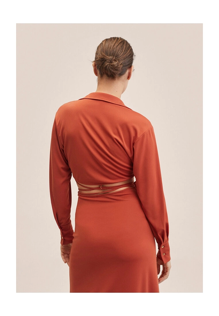 Mango Stripped Crop Shirt 4 Mango Stripped Crop Shirt - Image 2