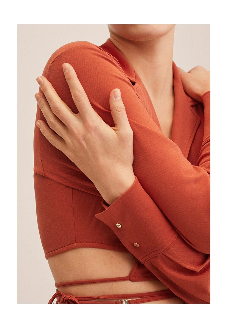 Mango Stripped Crop Shirt 5 Mango Stripped Crop Shirt - Image 3