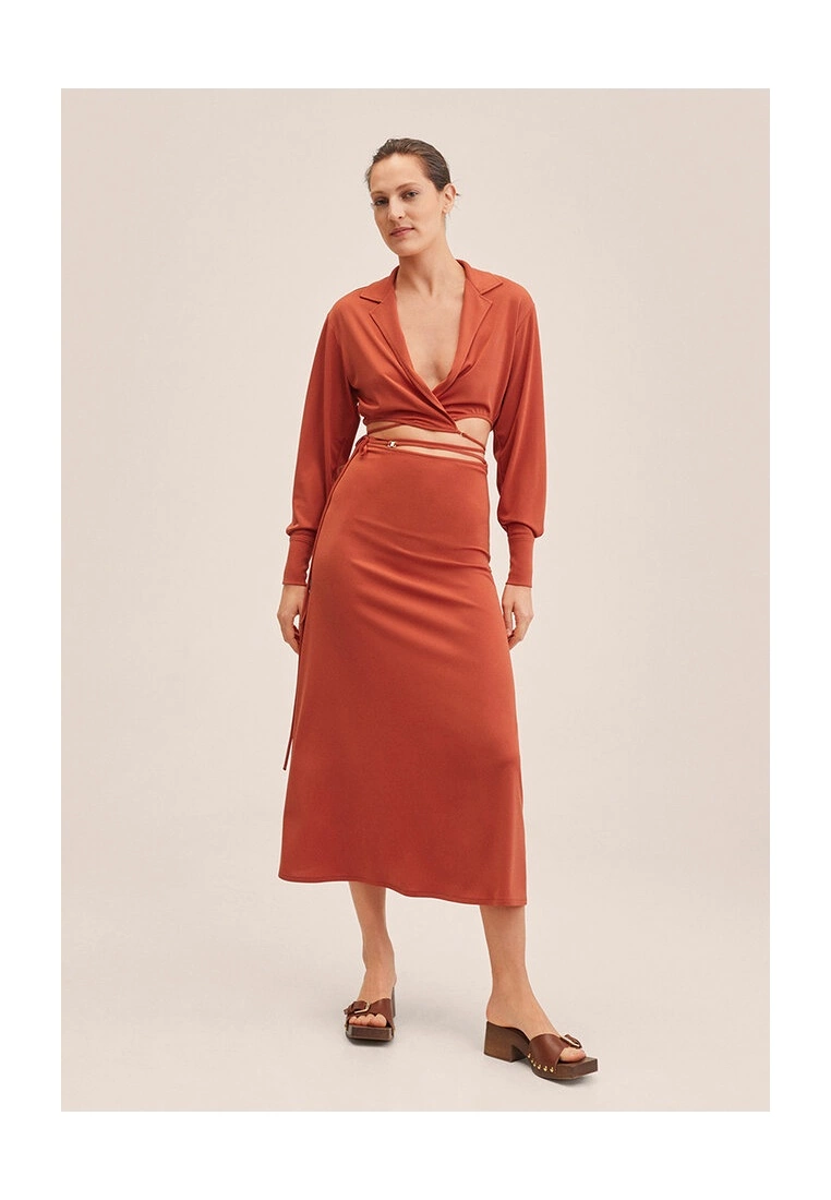 Mango Stripped Crop Shirt 6 Mango Stripped Crop Shirt - Image 4