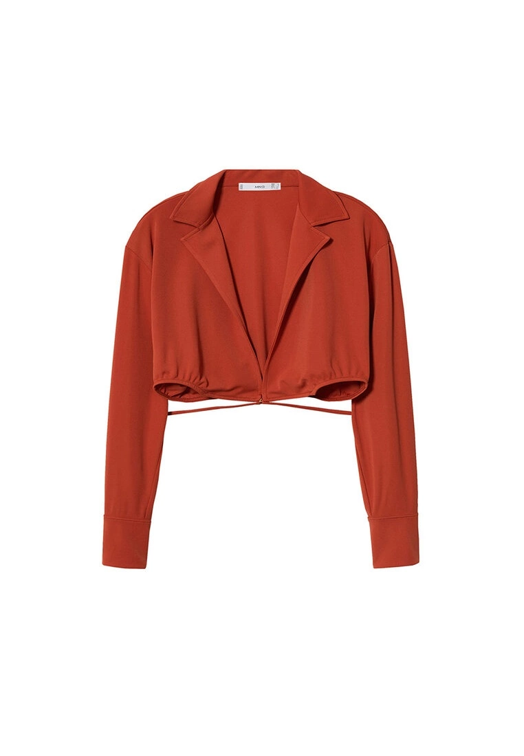 Mango Stripped Crop Shirt 7 Mango Stripped Crop Shirt - Image 5