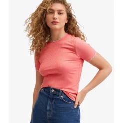 Mango Scalloped Edges T-Shirt