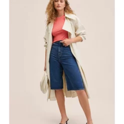 Mango Scalloped Edges T-Shirt -Mango popular store mango 7841 9587116 4