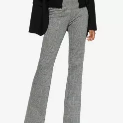 Mango Printed Flared Trousers