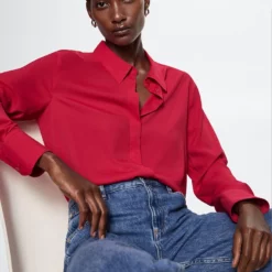 Mango Buttoned Flowy Shirt -Mango popular store mango 7848 9898036 3