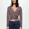 Mango Wrap V-Neckline Top 1 Mango Wrap V-Neckline Top -Mango popular store mango 7869 6371036 1
