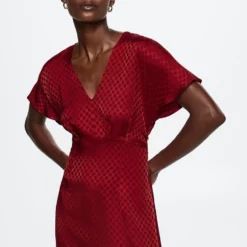 Mango Flowy Satin Dress -Mango popular store mango 7874 2660036 4