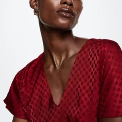 Mango Flowy Satin Dress -Mango popular store mango 7874 2660036 5