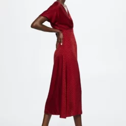 Mango Flowy Satin Dress -Mango popular store mango 7875 2660036 6