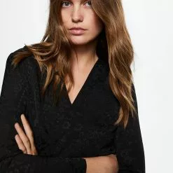 Mango Satin Floral Jacquard Dress -Mango popular store mango 7881 2898036 4