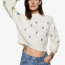 Mango Knitted Braided Sweater