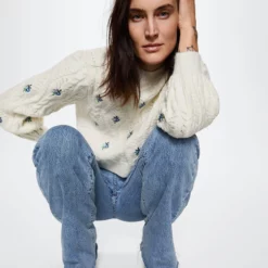 Mango Knitted Braided Sweater -Mango popular store mango 7885 3860036 3