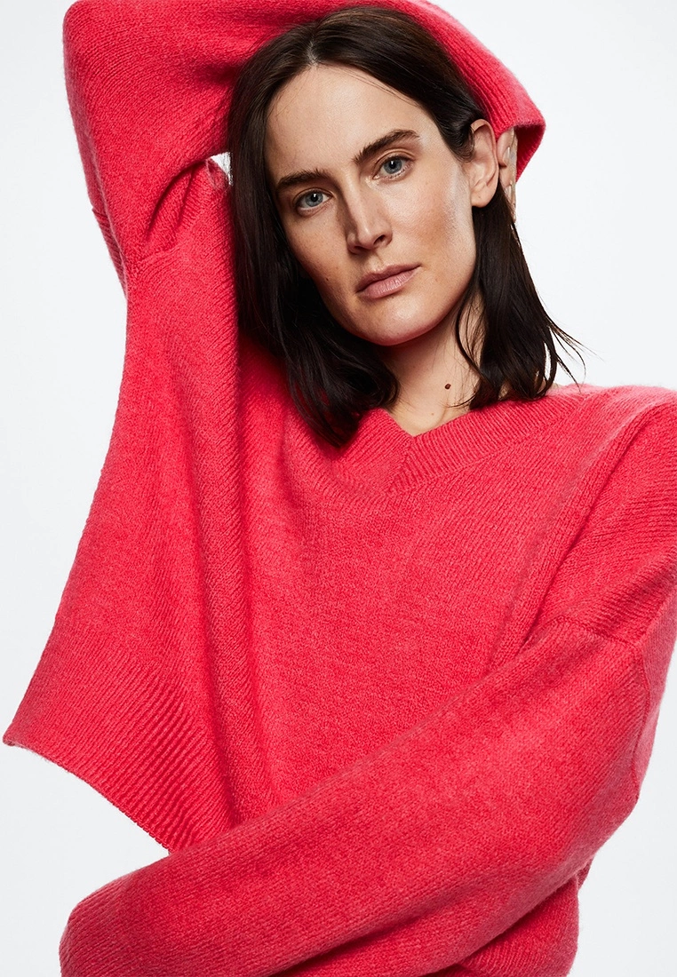 Mango V-Neck Knit Sweater 5 Mango V-Neck Knit Sweater - Image 3