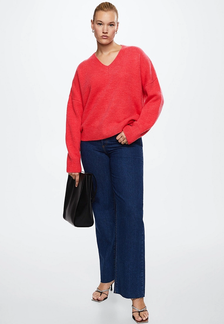 Mango V-Neck Knit Sweater 9 Mango V-Neck Knit Sweater - Image 7