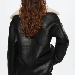 Mango Faux Shearling Lining Coat -Mango popular store mango 7896 9998036 2