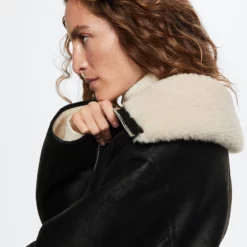 Mango Faux Shearling Lining Coat -Mango popular store mango 7896 9998036 3