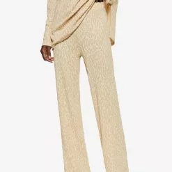 Mango Textured Knit Pants