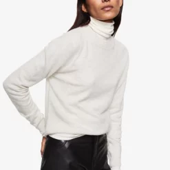 Mango High Collar Wool Sweater