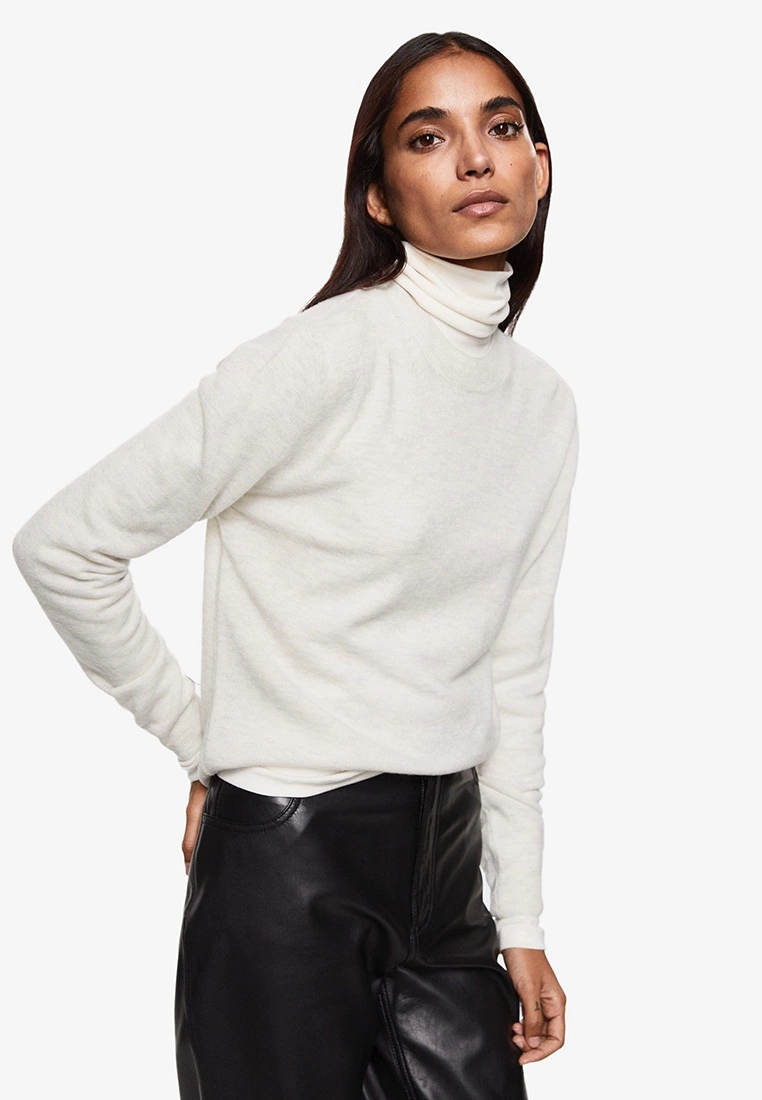 Mango High Collar Wool Sweater 3 Mango High Collar Wool Sweater