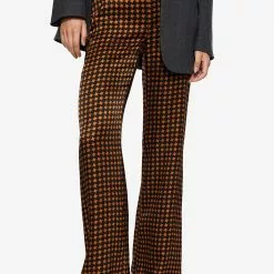Mango Satin Printed Trousers