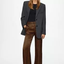 Mango Satin Printed Trousers -Mango popular store mango 7904 3821136 5