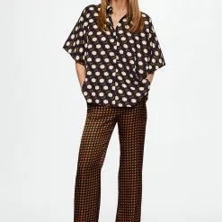 Mango Satin Printed Trousers -Mango popular store mango 7905 3821136 6