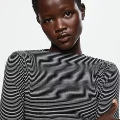 Mango Perkins Neck Long-Sleeved Top 13 Mango Perkins Neck Long-Sleeved Top -Mango popular store mango 7931 1860036 4