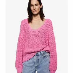 Mango Openwork Knit Sweater