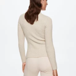 Mango Shiny Ribbed Sweater -Mango popular store mango 7950 9798036 3