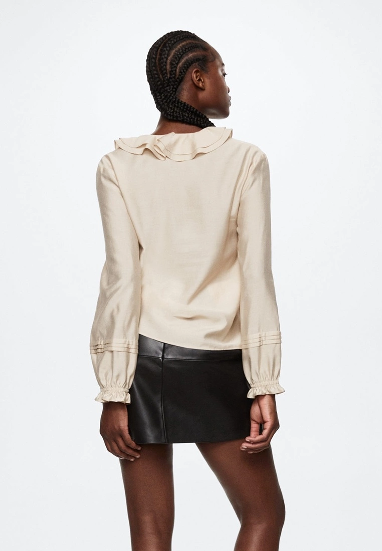 Mango Ruffle Neckline Blouse 4 Mango Ruffle Neckline Blouse - Image 2