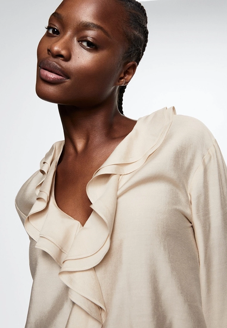 Mango Ruffle Neckline Blouse 5 Mango Ruffle Neckline Blouse - Image 3