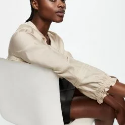 Mango Ruffle Neckline Blouse 12 Mango Ruffle Neckline Blouse -Mango popular store mango 7968 7921136 4