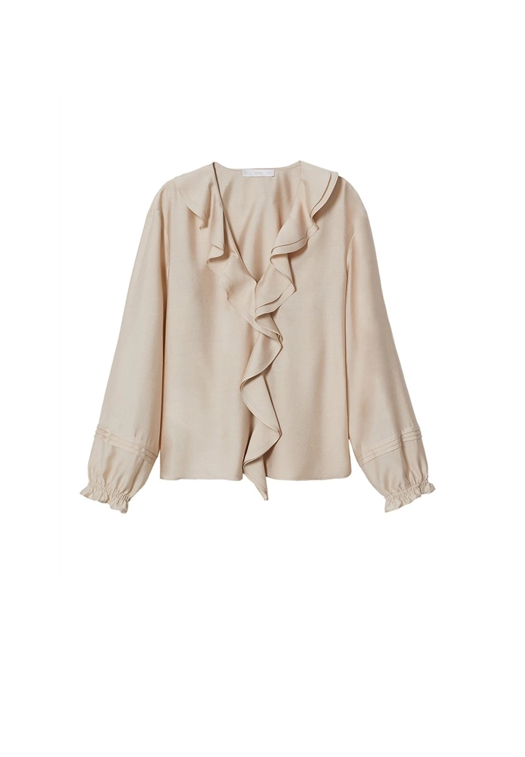 Mango Ruffle Neckline Blouse 9 Mango Ruffle Neckline Blouse - Image 7