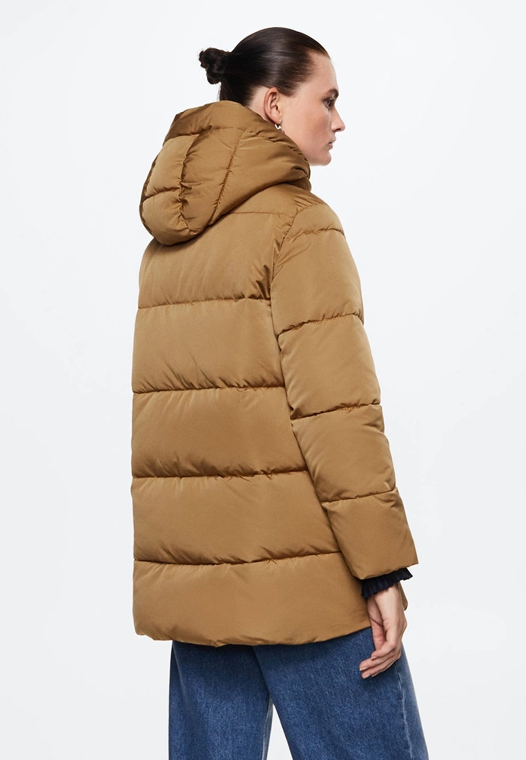 Mango Hood Quilted Coat 4 Mango Hood Quilted Coat - Image 2