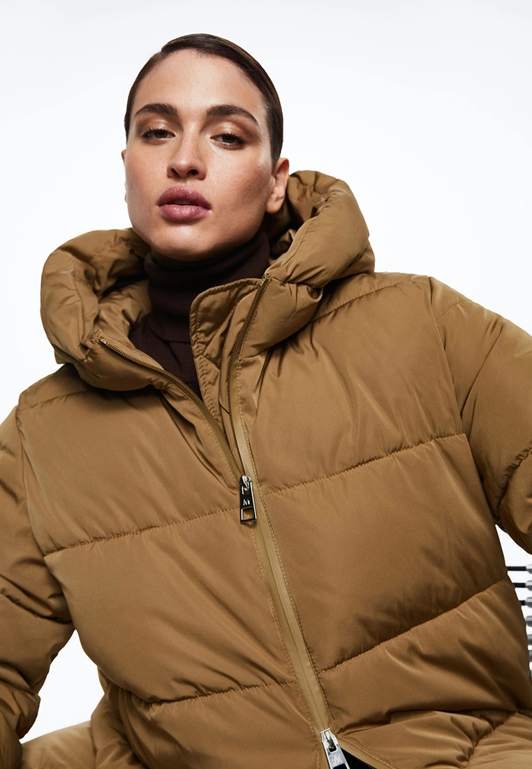 Mango Hood Quilted Coat 5 Mango Hood Quilted Coat - Image 3