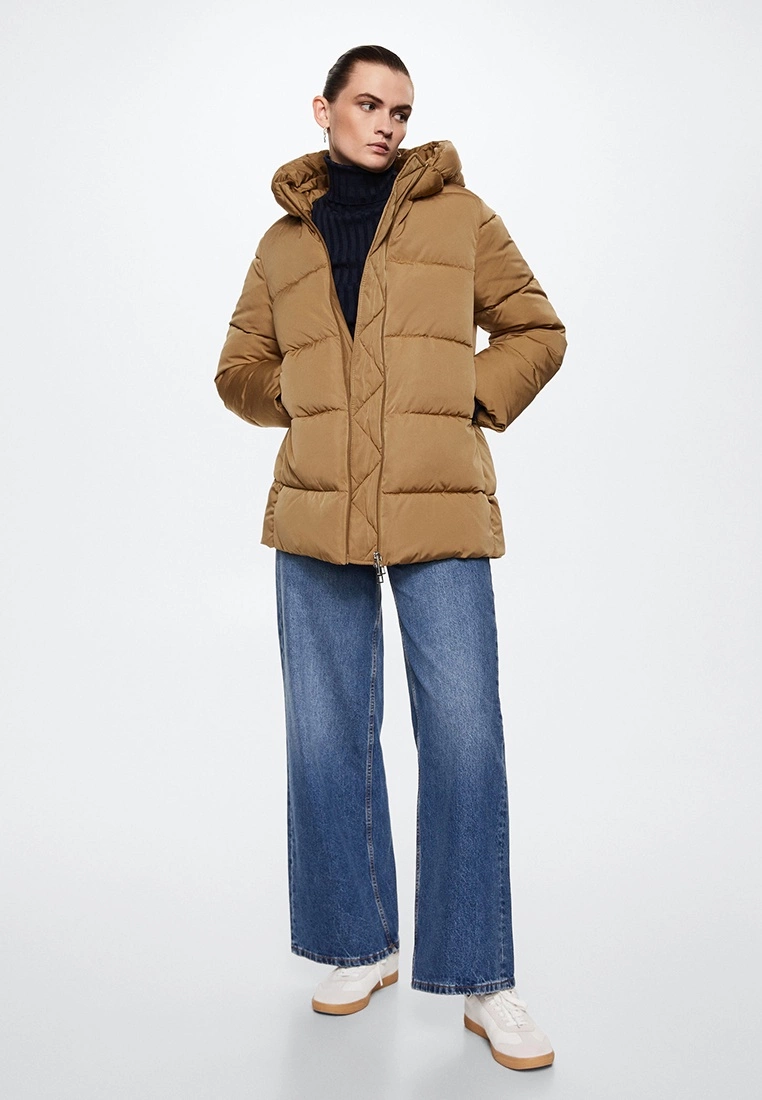 Mango Hood Quilted Coat 6 Mango Hood Quilted Coat - Image 4