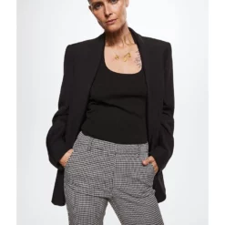 Mango Skinny Houndstooth Suit Trousers -Mango popular store mango 7977 5305626 5