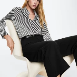 Mango Buttoned Flowy Shirt -Mango popular store mango 7978 1998036 3