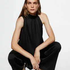 Mango Asymmetric Satin Blouse -Mango popular store mango 7993 5070036 3