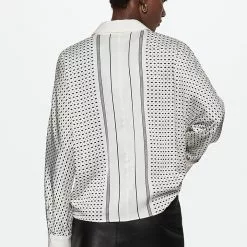 Mango Geometric Print Shirt -Mango popular store mango 7996 8821136 3