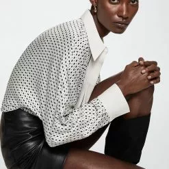 Mango Geometric Print Shirt -Mango popular store mango 7996 8821136 4