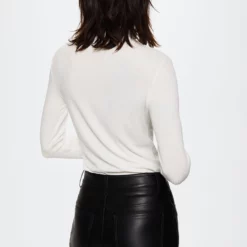 Mango Ribbed Long-Sleeved Top 12 Mango Ribbed Long-Sleeved Top -Mango popular store mango 7997 6770036 3